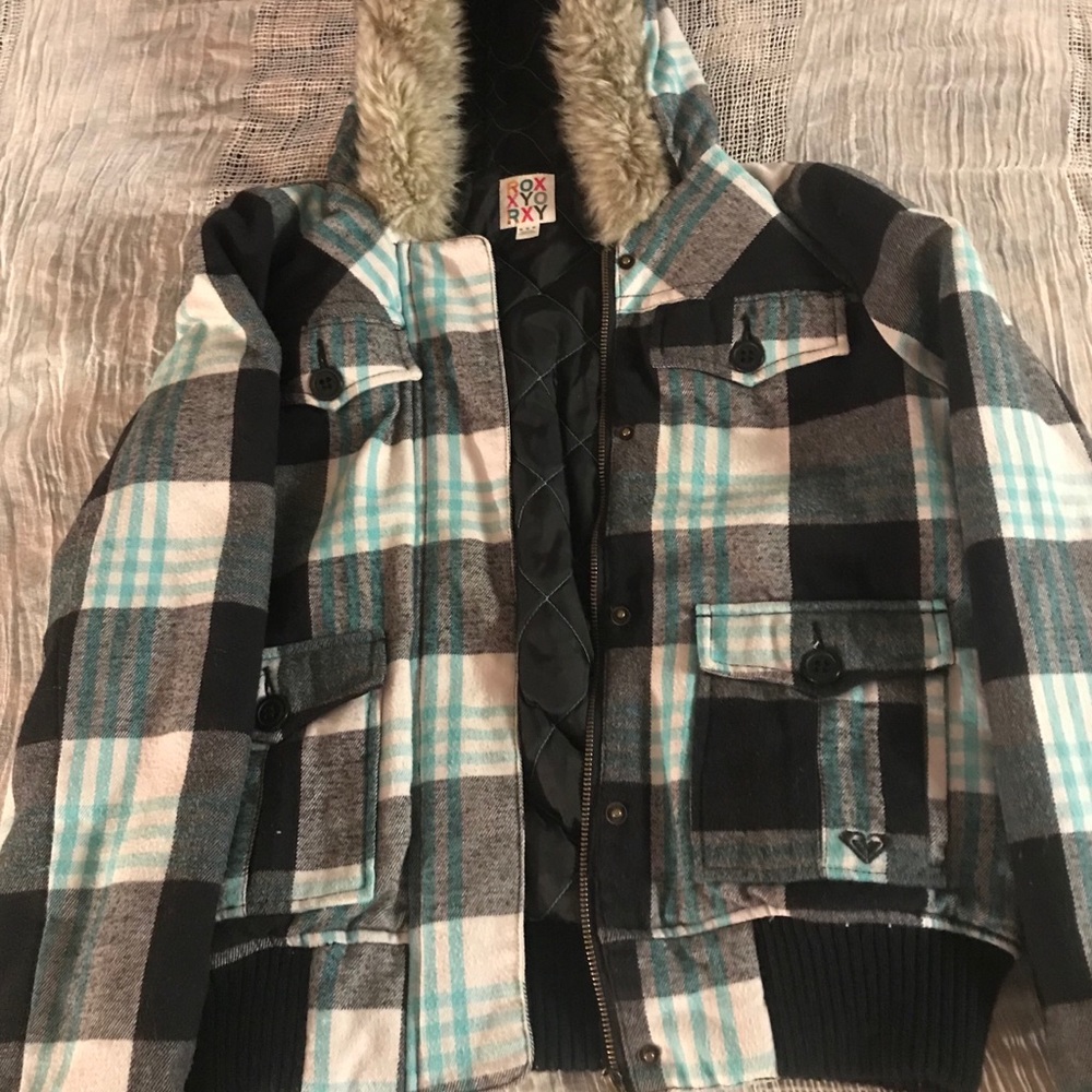 Roxy Fur hooded jacket